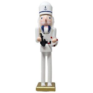 Boat Captain Sailing Skipper 16" Christmas Nutcracker - Nautical Gift